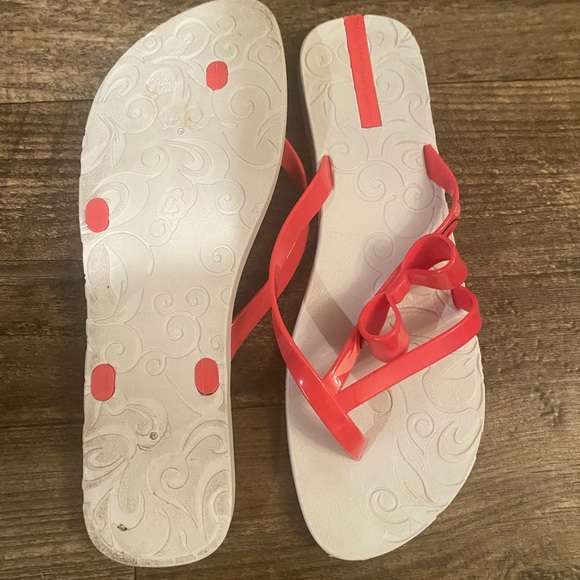 Impanema gisele bündchen flip flops sandals thongs pink bow white sandal 10 41 - Picture 5 of 9